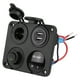 thumbnail image 5 of 4 en 1 Cargador de coche Panel de Interruptores, 4 Gang ON/OFF Interruptor de palanca Dual USB Cargador de mechero Toma Voltímetro Digital para 12-24V Coche Barco Marina(luz verde), 5 of 5