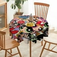 thumbnail image 6 of The Powerpuff Girls Round Tablecloth Print Decorative Table Cover Washable Table Cloths for Dining Party Picnic 60x60in, 6 of 8