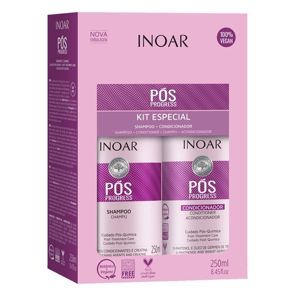 Inoar Professional - Shampooing POS Progress & amp; Revitalisant - 250 ml / 8,45 oz