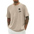 thumbnail image 1 of Chemises pour Hommes, Hommes Imprimé Col Rond Décontracté Mode Manches Courtes Blouses Col Rond Chemises, 1 of 3