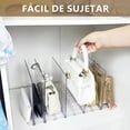 thumbnail image 3 of Tucorresi Divisores de Estante de Acr&iacute;lico - Estantes de Acr&iacute;lico de Pl&aacute;stico Ajustable, Organizador de Bolsas para Dama, Divisores de Estantes Transparentes para Ropa, 3 of 9