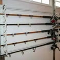 Fishing Rod Storage Rack, 10Rod Capacity, Wall or Ceiling Mounted
