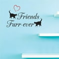 thumbnail image 1 of Custom Decals Friends Furr-ever Wall Art Size: 14 Inches x 28 Inches Color: Multi, 1 of 1