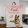 thumbnail image 3 of Every Fart is Love Note German Shepherd Guilty Face Happy Valentine's Cozy Fleece Blanket Alsatian Dog Lover Gifts Warm Soft Throw Blanket - 01016, 3 of 5