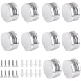 thumbnail image 1 of 10 Pieces Zinc Alloy Glass Clips Mirror Clips Holder for 3-5mm Glass Clamp (Accessories Included), 1 of 5