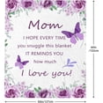 thumbnail image 5 of Gifts for Mom Blanket 60"x50", Mom Birthday Gifts, Mothers Day Birthday Gifts for Mom, Mom Gifts from Daughters Son, Gifts for Mom Birthday Christmas, Best Mom Ever Blankets Throw, 5 of 6