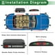 thumbnail image 3 of Sistema de radar de reversa Unique Bargains Sensores de estacionamiento traseros 4 sensores de estacionamiento, 3 of 7