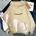 thumbnail image 2 of Men and women smiling face sports hoodie autumn and winter casual dream hooded pullover Harajuku super David coat-Khaki-L, 2 of 7