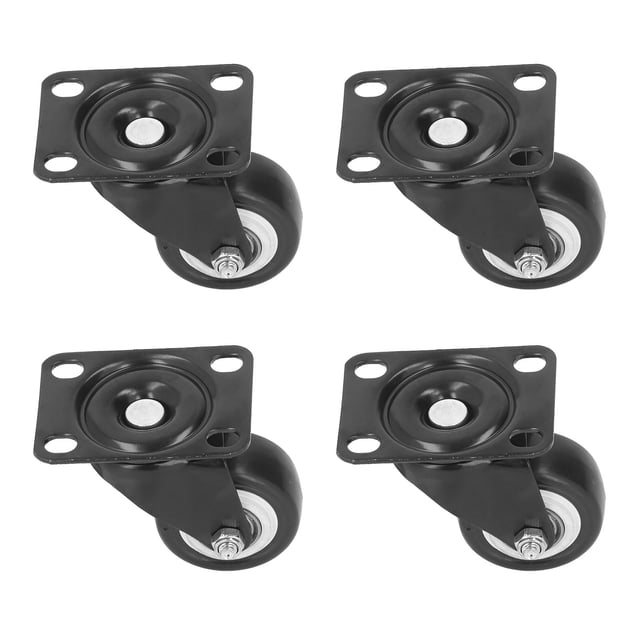 4 piezas Rueda universal Resistente al desgaste PVC Ahorro de mano de obra Rueda giratoria de alta dureza de larga duración