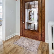 Hauteloom Dowell Living Room, Bedroom Area Rug - Contemporary - LightGray, DarkBlue, OffWhite - 18" x 18" Sample