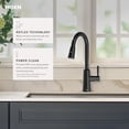 thumbnail image 2 of Moen Riley Chrome One-Handle Pulldown Kitchen Faucet Featuring Power Boost for a Faster Clean and Reflex Docking System for the Spray Head, Modern Kitchen Sink Faucet, 2 of 7