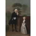thumbnail image 3 of Arthur Devis 11x14 Black Modern Framed Museum Art Print Titled - An Unknown Man with His Daughter (1744 - 1746), 3 of 5