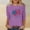 Purple, variant on Patriotic Shirts for Womens American Flag Shirt Star Stripes 3/4 Sleeve American Flag Shirt Going Out Tops 2025
