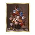 thumbnail image 3 of Stupell Industries Still Life with Flowers Balthasar van der Ast Painting Painting Metallic Gold Floating Framed Canvas Print Wall Art, Design by one1000paintings, 3 of 5