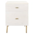 thumbnail image 5 of SAFAVIEH Genevieve Mid-Century 2 Drawer Nightstand, Cream/White Washed, 5 of 15