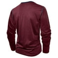 thumbnail image 6 of Puntoco Mens Casual Short Sleeve Henley Shirts Fashion Button T Shirts with Pocket Winter Clothing for Men Wine XXXL(XXXL), 6 of 9