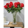 thumbnail image 3 of 12Pc Artificial Rose Flowers Silk 18.89in for Bridal bouquet Valentine's Day Gift Birthday Wedding Home Table Decoration, 3 of 7