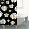 thumbnail image 4 of Waterproof Cute Boho Daisy Shower Curtain 72x72 Inch Boho Style Polyester Unique Shower Curtain for Bathroom Hotel Home Decor with 12 Plastic Hooks, 4 of 5