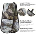 thumbnail image 2 of Yayeee Double Oven Mitt Kitchen Heat Resistant Baking 35" x7" Quilted Glove, River and Mountains, 2 of 6
