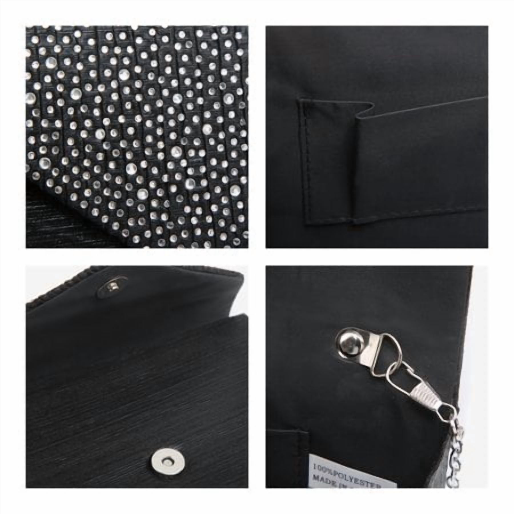 Dasein Women's Evening Bags Envelope Handbag Party Prom Clutch Purse Shoulder Cross Body Bag