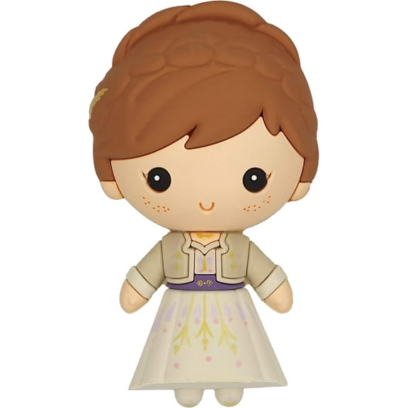 Disney Frozen Anna 3D Foam Magnet – Disney Anna Frozen Magnet, Cool Magnetic Foam Figures for Disney Fans and Collectors, Perfect Kids Magnets for Fridge, Locker, Office, and Whiteboard