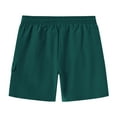 thumbnail image 6 of QPNGRP Men's Beach Swim Trunks Quick Dry Sports Fitness Shorts Drawstring Zipper Pockets and Mesh Lining Darkgreen 30, 6 of 7
