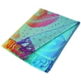 thumbnail image 5 of Colorful Rainbow Silky Tropical Colorful Exotic Pashmina Wrap Shawl Scarf, 5 of 5