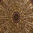 thumbnail image 1 of Ahgly Company Machine Washable Indoor Square Transitional Bronze Brown Area Rugs, 4' Square, 1 of 7