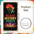 thumbnail image 2 of Colorful Design Black History Banner African Display Fist Symbol Firework Pattern African Backdrop for Black History Month Events Cultural Celebrations School Assemblies, 2 of 9