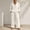 White, variant on Gamivast Sweatsuits 2 Piece Set for Women Half Zip Pullover Sweatshirt Wide Leg Pants Two Piece Fall Winter Activewear Sky Blue L