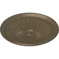 thumbnail image 3 of 36"OD x 1 1/2"P Juniper Ceiling Medallion (Fits Canopies up to 7"), Hand-Painted Warm Silver, 3 of 5