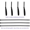 thumbnail image 4 of Attache de Câble en Plastique Réutilisable, 250 mm x 7.6 mm, Attaches de Câble Réutilisables, Attaches de Câble en Nylon Rilsan, Attaches de Câble 250mm, Noir, Lot de 100 Pcs, 4 of 5