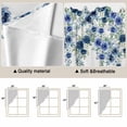 thumbnail image 5 of Blue Roses Swag Valances for Windows 2 Pack, Kitchen Window Curtains 36 Inch Length, Spring Floral Elegant Pastoral Flowers Botanical Privacy Swag Curtains for Living Room/Bathroom 36"x36", 5 of 8