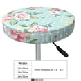 thumbnail image 4 of Balery Vintage Floral Velvet Round Bar Chair Cushion Cover Adjustable, Protects From Scratches And Stains, Soft & Washable Ideal For Wooden And Metal Stools - 14 Inch, 4 of 7