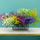 thumbnail image 3 of Dried Plants, Artificial Flower Simulation Admiralty Willow, Fake Gypsophila Bulk Real Touch Flower Faux Bouquets, 3 of 3