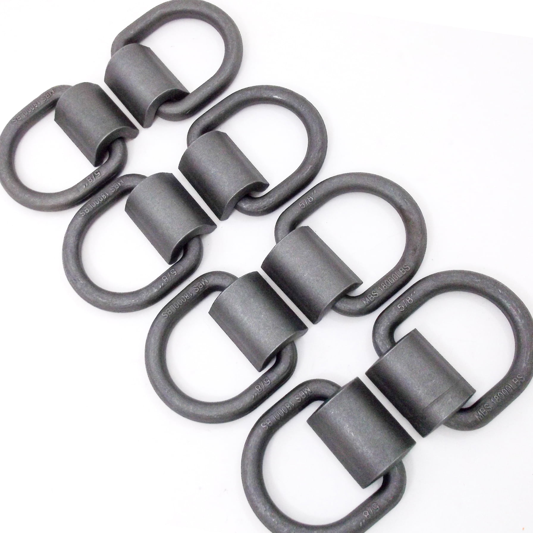 Red Hound Auto (8) 5/8 inches Weld on D Ring Chain Tie Down 18