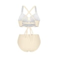 thumbnail image 5 of AVTOIFY Women's Solid Color Bikinis Bikini Set With Top And High-Cut Bottoms, 5 of 10