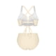 thumbnail image 4 of Conjunto de bikini tankini de color liso para mujer con parte superior y braguita de corte alto. Traje de baño de dos piezas para mujer. Trajes de baño tankini para mujer. Trajes de baño de 2 piezas p, 4 of 9