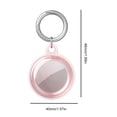 thumbnail image 2 of Para Airtag Cover Funda Protectora TPU Con Llavero (transparente) Rosa, 2 of 2