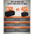 thumbnail image 2 of Gonex 90L Travel Duffel Bag for Men, 3 in 1 Extra Large Gym Bag Backpack with Shoes Compartment for Weekender Sports Workout, 2 of 7