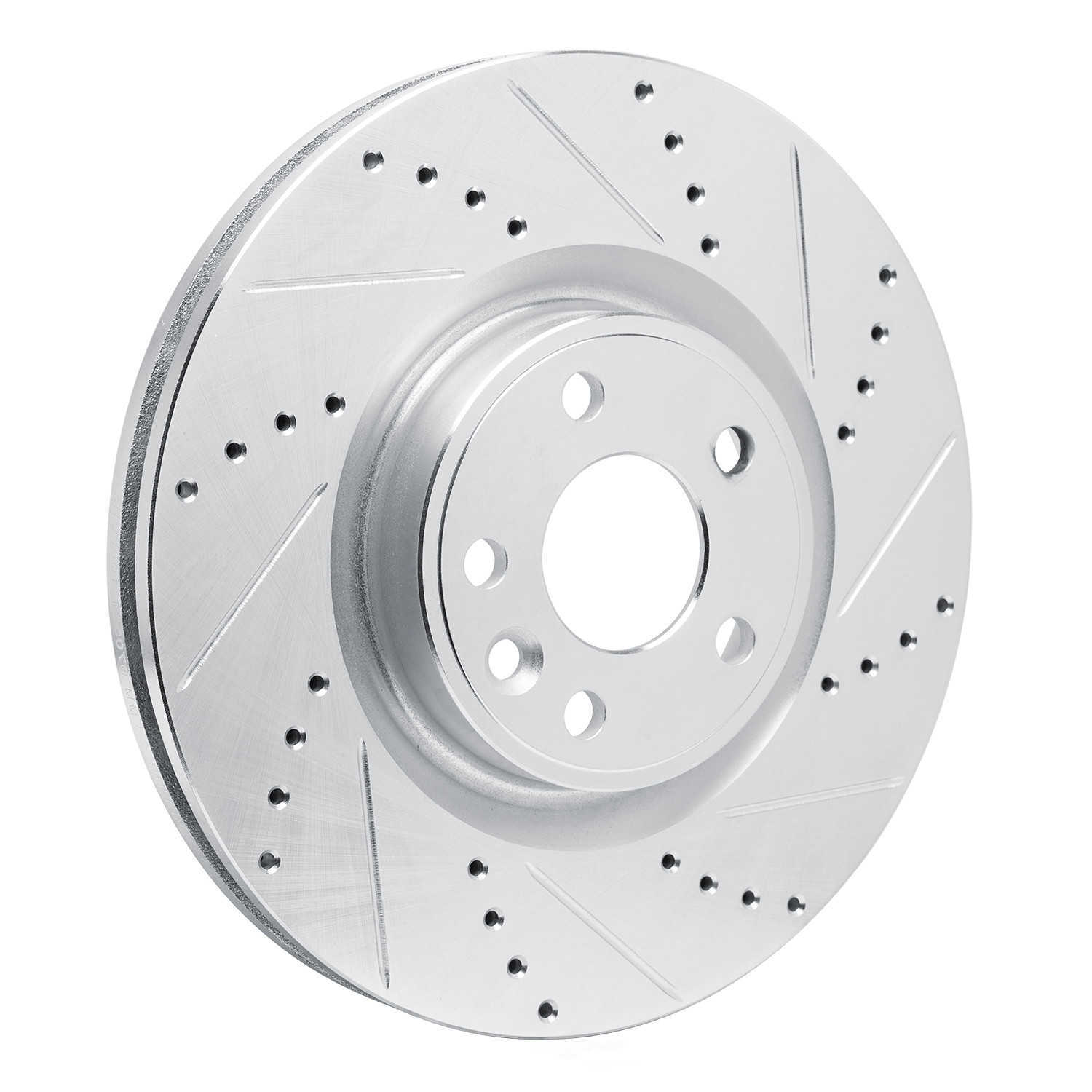 Dynamic Friction Company 631-20042R DFC Brake Rotor - Drilled And Slotted - Silver