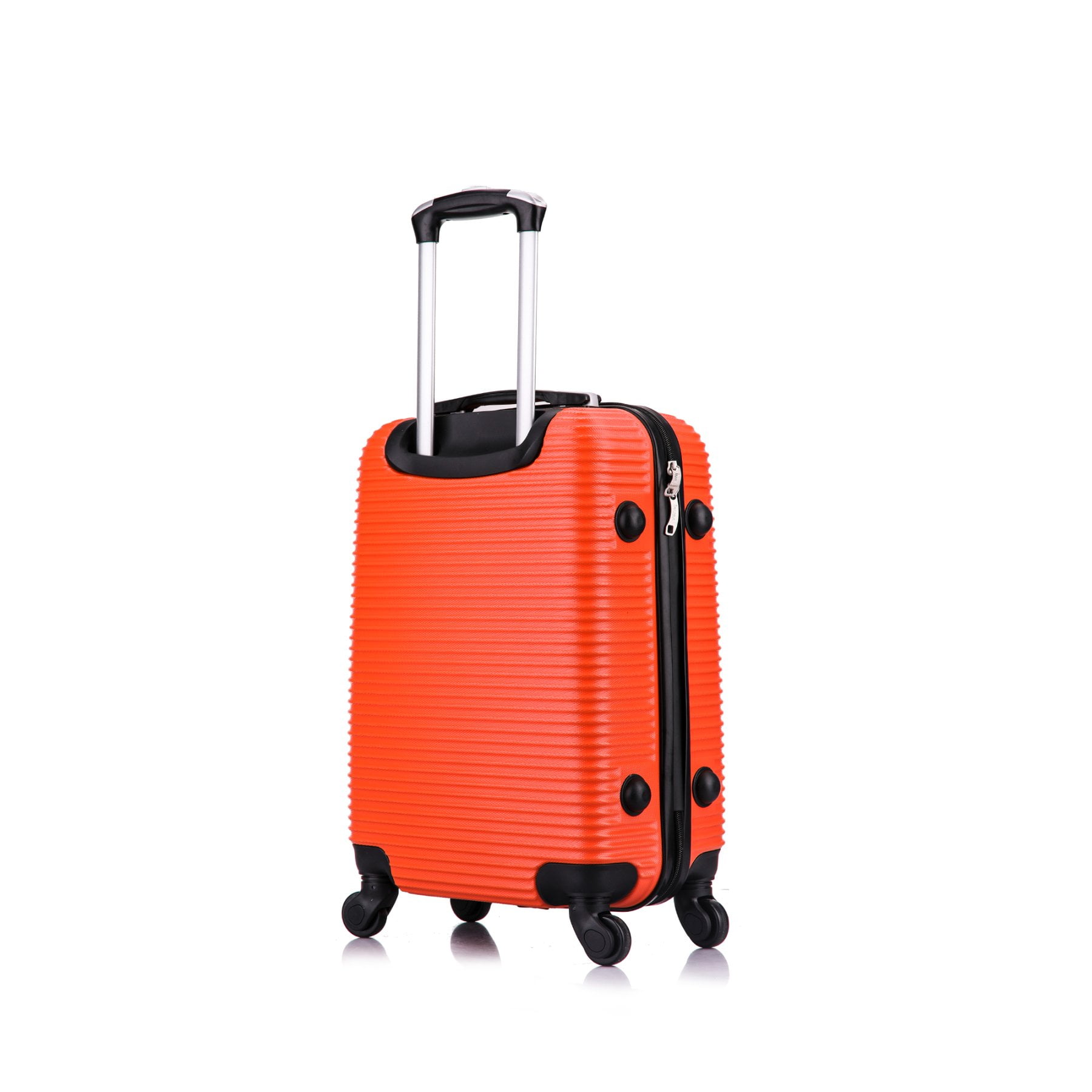 InUSA Royal 20" Hardside Lightweight Luggage with Spinner Wheels, Handle, and Trolley, Orange