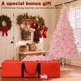 thumbnail image 5 of BSHAPPLUS® 6ft Pre-Lit Artificial Christmas Trees,Pink Xmas Tree with 1200 Branch Tips,500 Color Changing Lights for Home, Office and Holiday Party Decor, 5 of 11