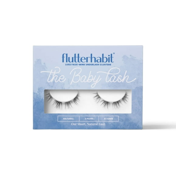 Extensiones de pestañas FlutterHabit The Baby Lashes 2 sets 10 días
