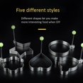 thumbnail image 5 of Fried Egg Molds, Pancake Mold Maker With Handle For Kids, Mold Non Stick For Griddle Pan 5pcs, 5 of 5