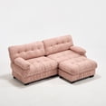 thumbnail image 4 of Miekor Furniture Modular Sectional Sofa Cloud Couch, Deep Seat L Shaped Couch with Ottoman,Sofa Sectional Couches for Living Room, Comfy advanced flannelette Loveseat with 4 Pillows No.1232, 4 of 8