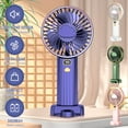 thumbnail image 4 of Wovilon Mini Handheld Fan,Portable Foldable Usb Fans With Smart Led Digital Display,Quiet Small Desk Fan With 5 Speed, For Office Outdoor Sport Home Traveling, 4 of 4