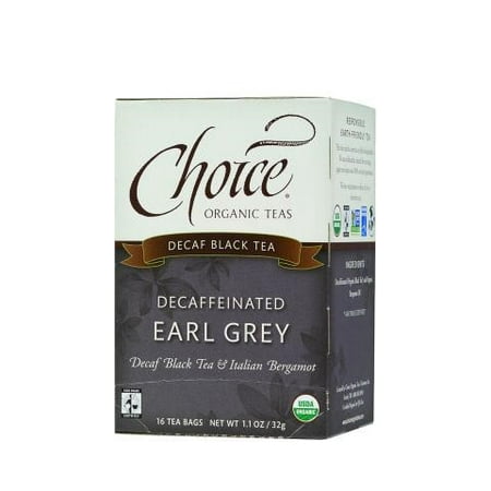 Choice Organic Teas décaféiné Organic thé Earl Grey - 16 sachets de thé