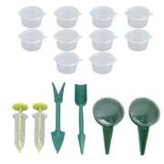 BreaDeep 16 Pcs Set Mini Sowing Seed Dispenser Sower Seed Spreader for Carrot Lettuce Grass Spinach Seed