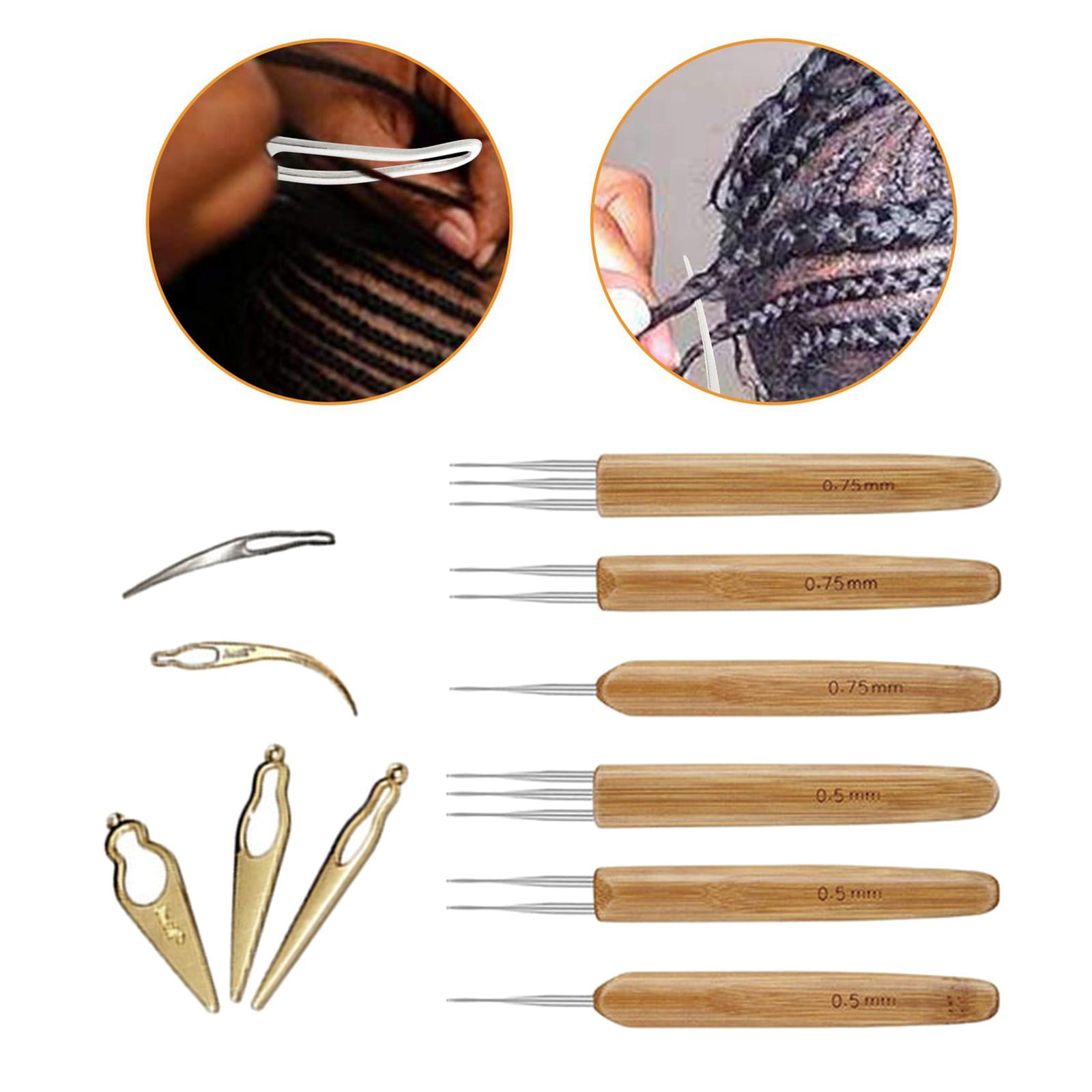 Yunhgft Pcs Dreadlock Crochet Hook Tool, Braid Hair Dreadlocks Needle Weaving Crochet